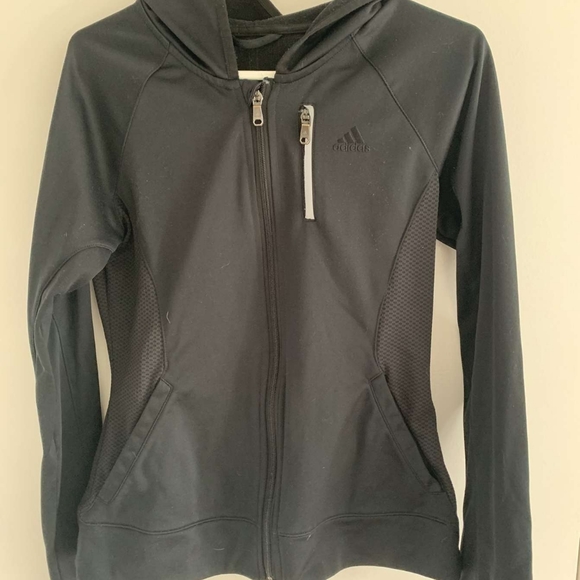 Adidas Black ZipUp - Picture 1 of 2
